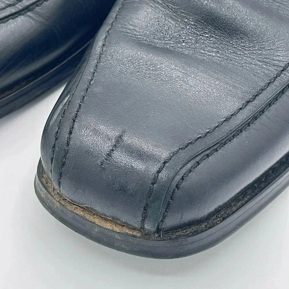 Natha Studio Leather Slip On Loafers, black